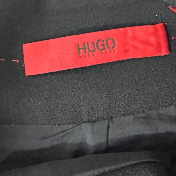 Hugo Boss Womens Black Belted Skirt Size 6 Elegant & Timeless - Picture 2 of 12